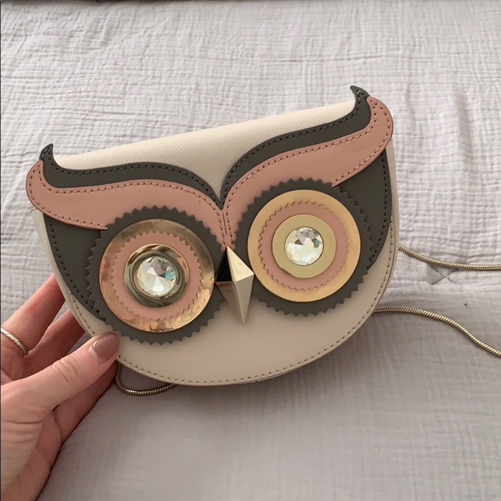 Kate Spade Pink Owl Crossbody